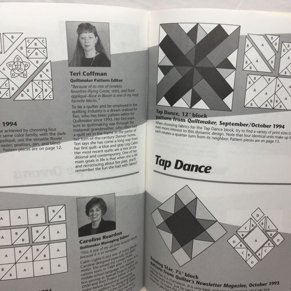 Vtg 1994 Quiltmaker Editor's Favorite Quilt Designs 12 Best-Loved Patterns Block - Picture 4 of 9